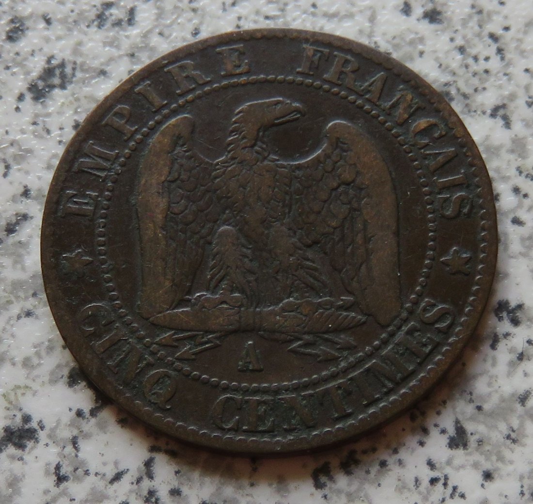  Frankreich 5 Centimes 1855 A   