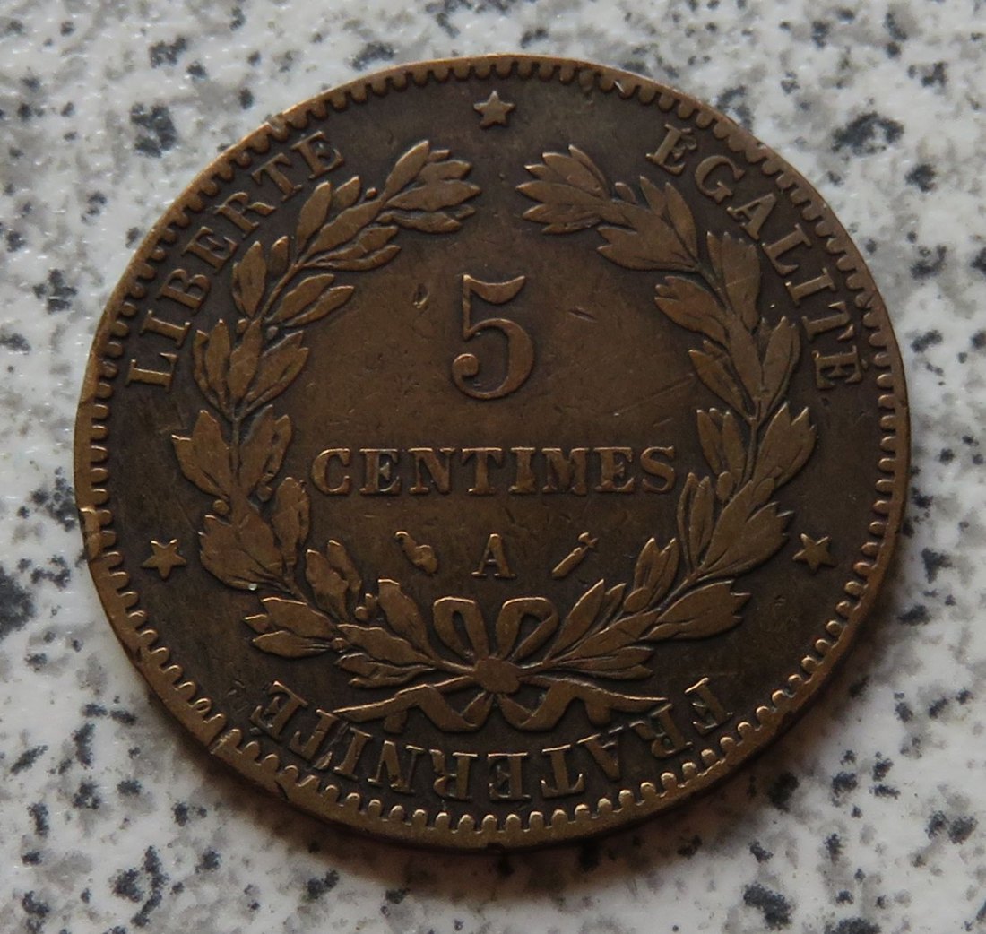  Frankreich 5 Centimes 1880 A   