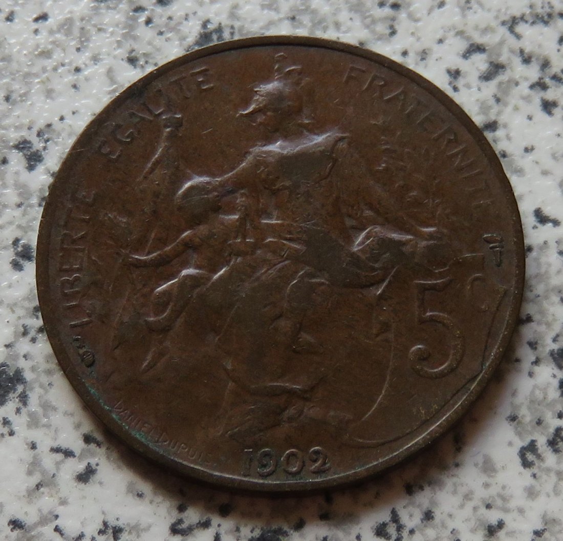  Frankreich 5 Centimes 1902   
