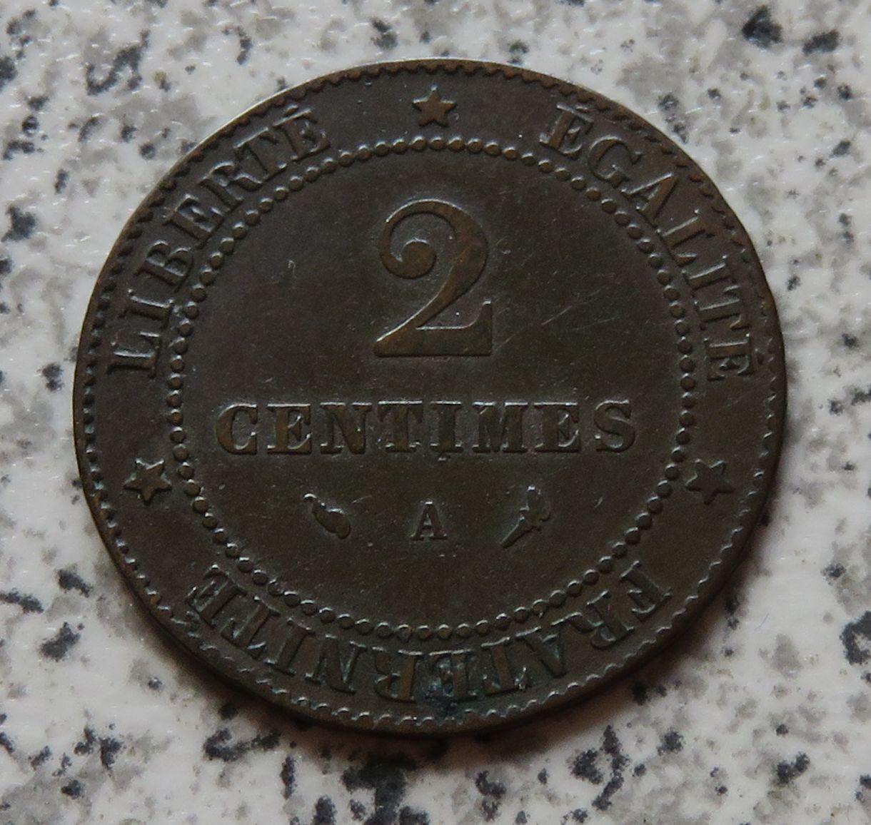  Frankreich 2 Centimes 1897   