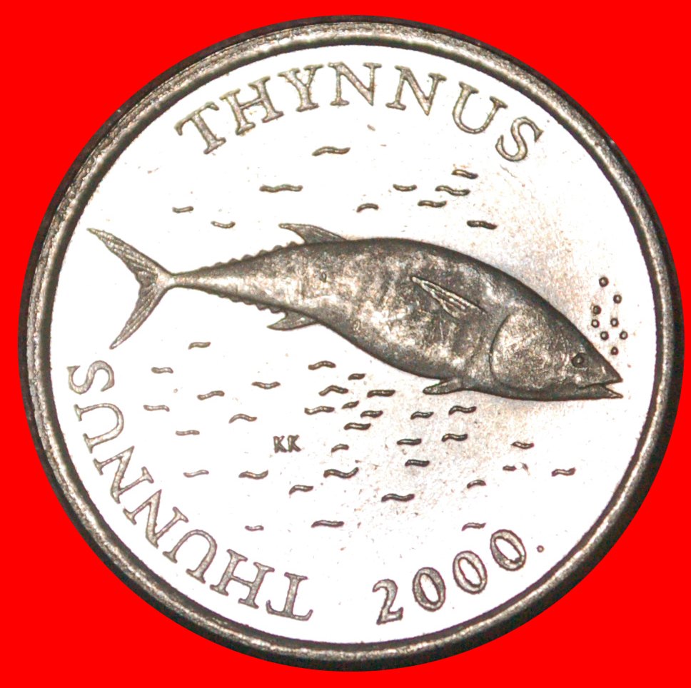 * LATIN TEXT FISH (1994-2022): CROATIA ★ 2 KUNA 2000. MINT LUSTRE UNCOMMON! LOW START★ NO RESERVE!