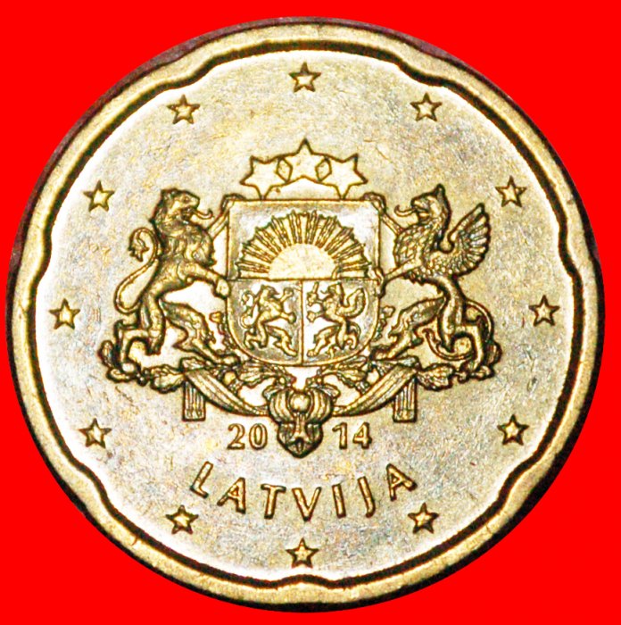  * NORDIC GOLD (2014-2022): latvia (ex. USSR, russia) ★ 20 EURO CENTS 2014! LOW START★ NO RESERVE!   