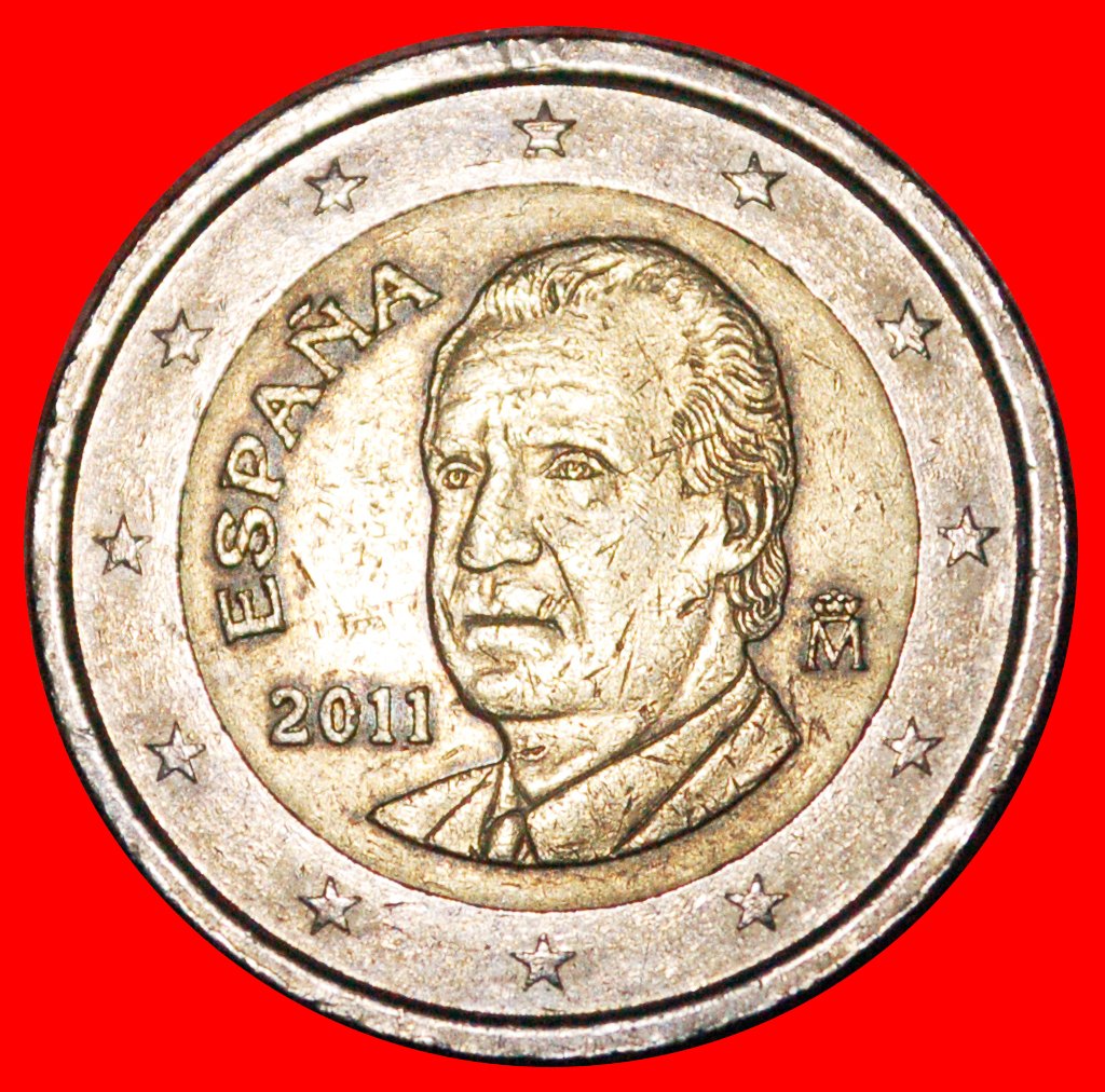  * NON-PHALLIC TYPE 2010-2014: SPAIN ★ 2 EURO 2011! JUAN CARLOS I (1975-2014) LOW START★ NO RESERVE!   