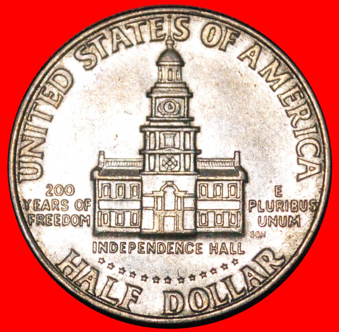  * KENNEDY (1960-1963): USA ★ 1/2 DOLLAR 1776-1976! ★OHNE VORBEHALT!   