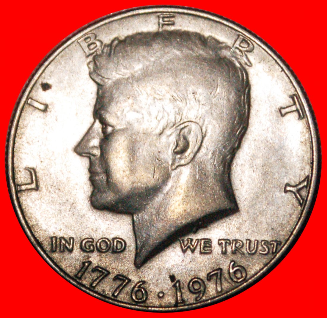  * KENNEDY (1960-1963): USA ★ 1/2 DOLLAR 1776-1976! ★OHNE VORBEHALT!   