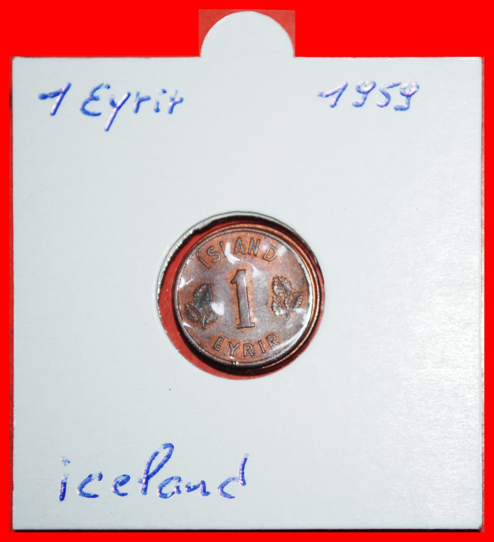  * GREAT BRITAIN BIRCH (1946-1966): ICELAND ★ 1 ORE 1959! IN HOLDER! LOW START★ NO RESERVE!   