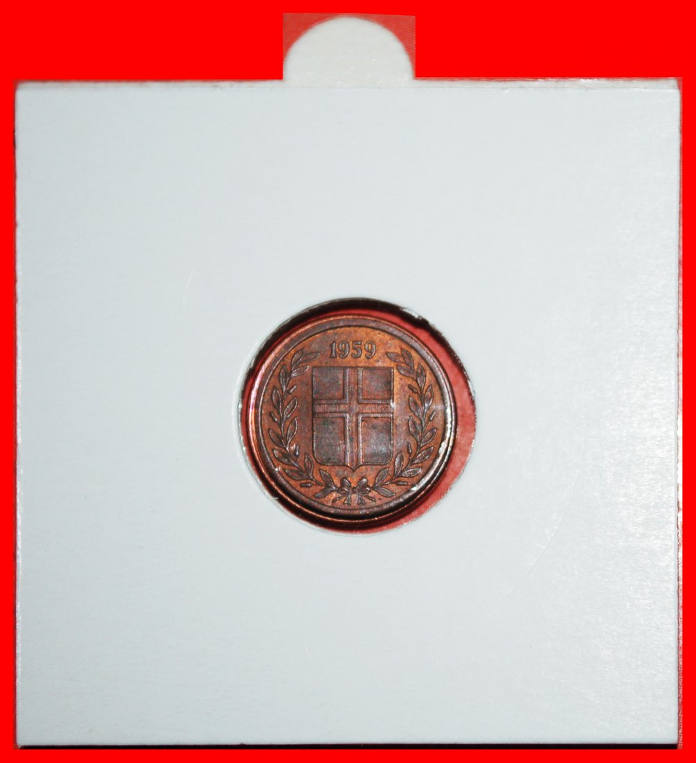  * GREAT BRITAIN BIRCH (1946-1966): ICELAND ★ 1 ORE 1959! IN HOLDER! LOW START★ NO RESERVE!   