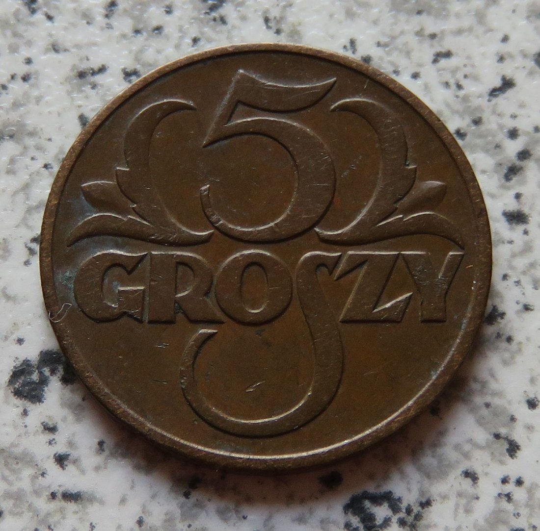  Polen 5 Groszy 1937   