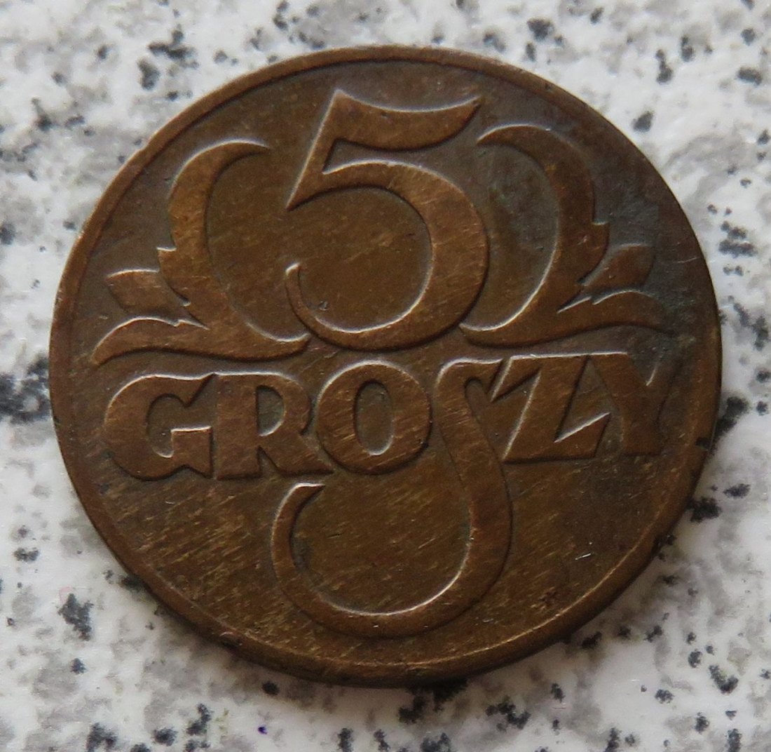  Polen 5 Groszy 1928   