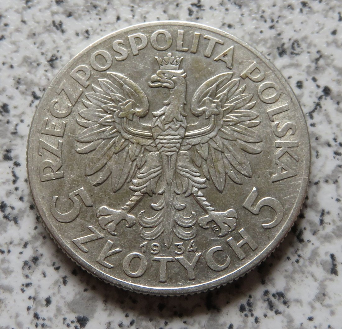  Polen 5 Zloty 1934   