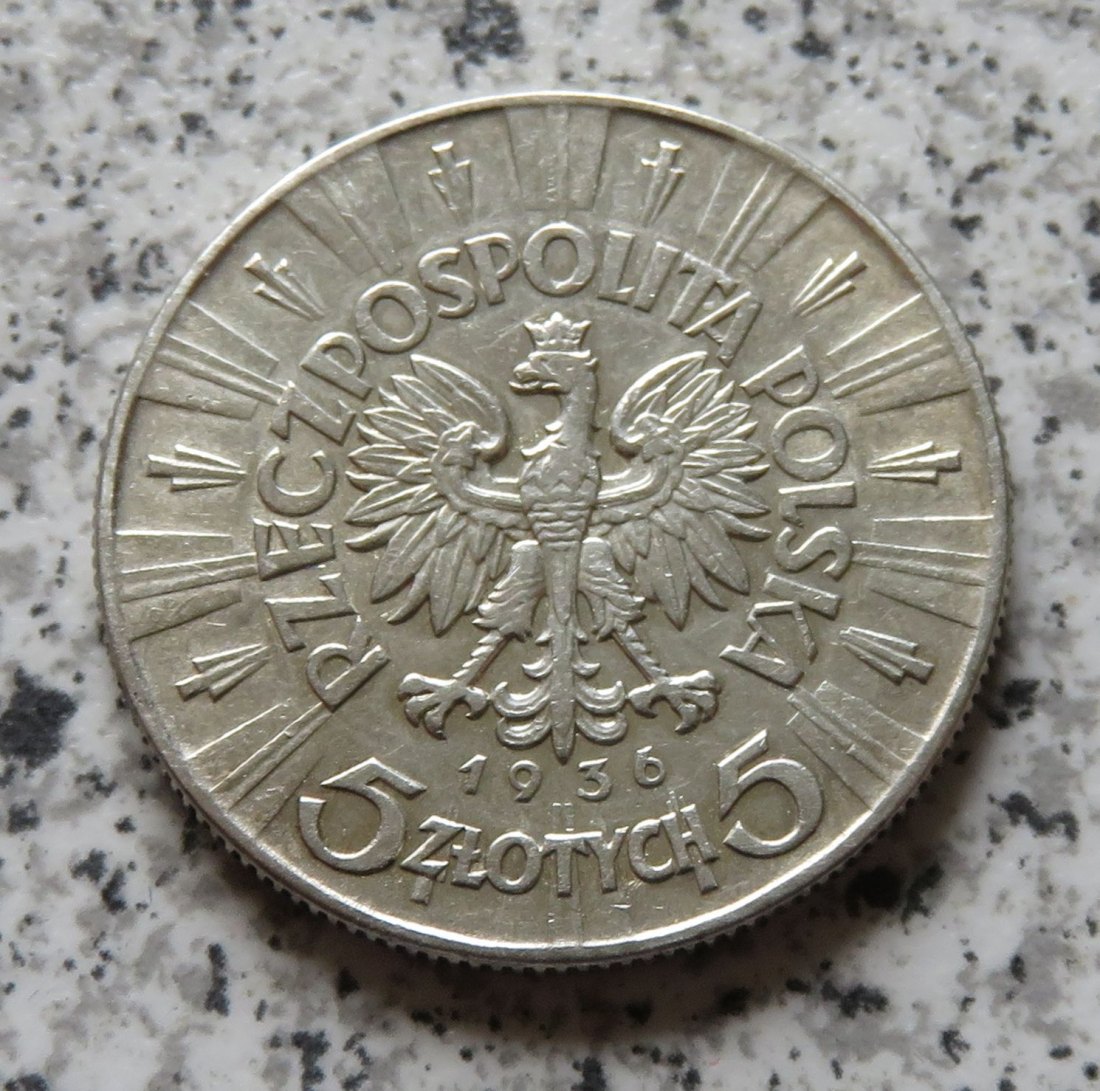  Polen 5 Zloty 1936   