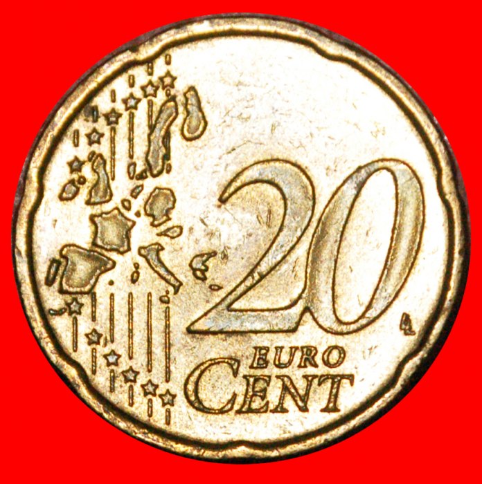  * SPANISH ROSE (2002-2007): GERMANY ★ 20 EURO CENTS 2002D NORDIC GOLD! LOW START ★ NO RESERVE!   