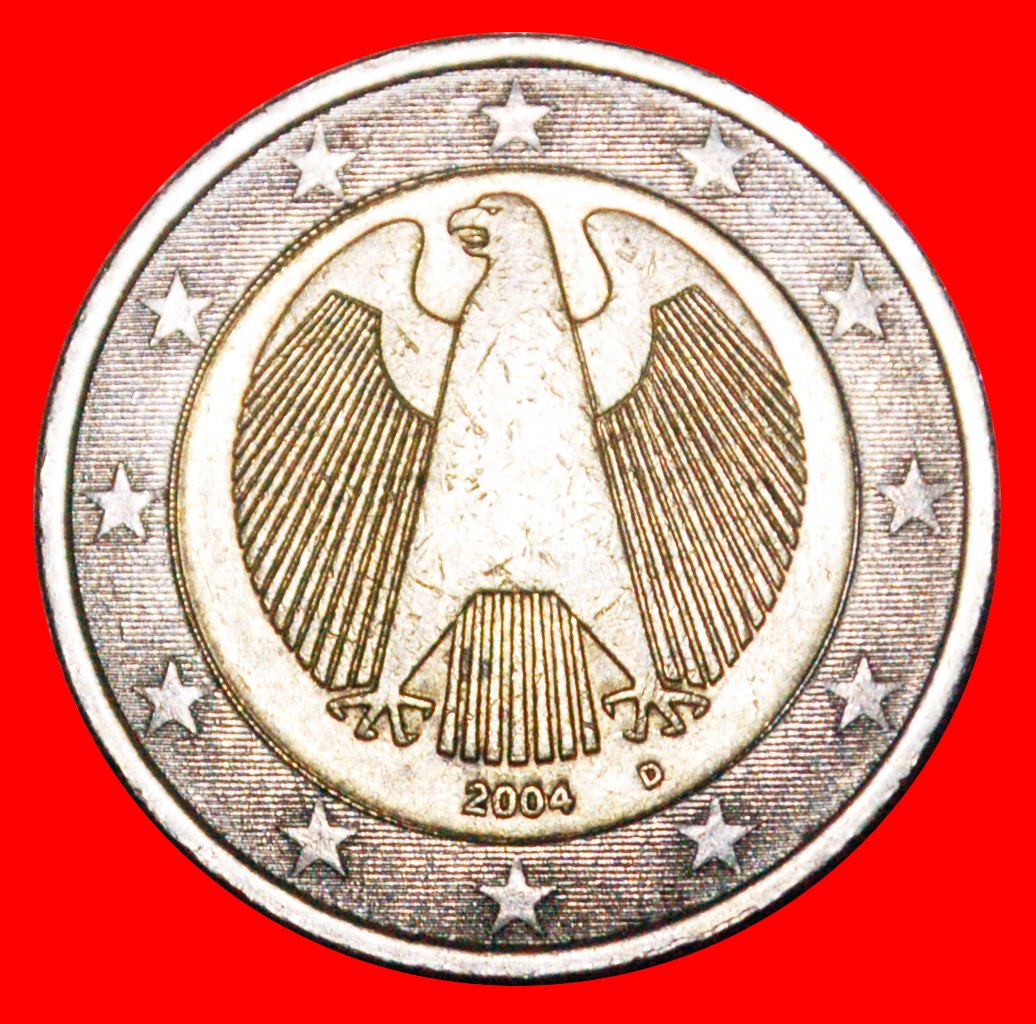  * PHALLIC TYPE 2002-2006: GERMANY ★ 2 EURO 2004D! LOW START ★ NO RESERVE!   