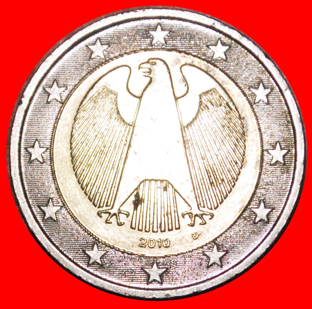  * NON-PHALLIC TYPE (2008-2022): GERMANY ★ 2 EURO 2010D! LOW START ★ NO RESERVE!   