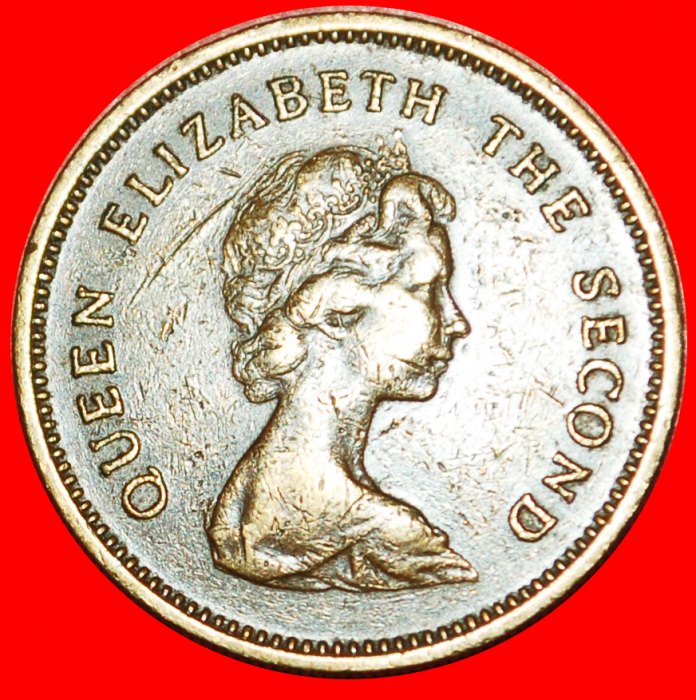  * GROSSBRITANNIEN (1977-1980): HONG KONG ★ 50 CENTS 1977! ELISABETH II. (1953-2022)★OHNE VORBEHALT!   