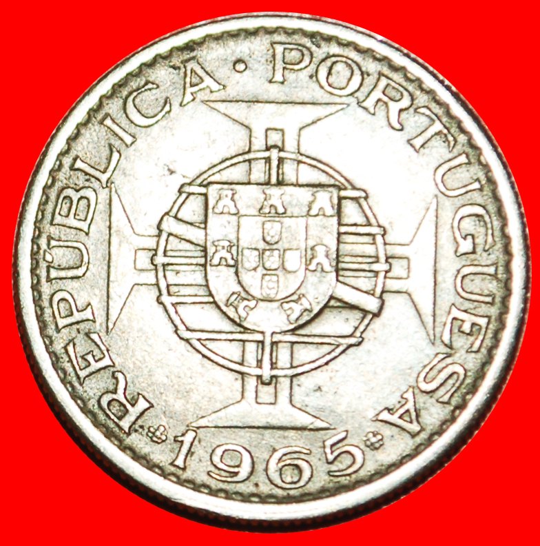  * PORTUGAL (1952-1973): MOZAMBIQUE ★ 2.50 ESCUDOS 1965 ARMILLARY SPHERE!★LOW START ★ NO RESERVE!   