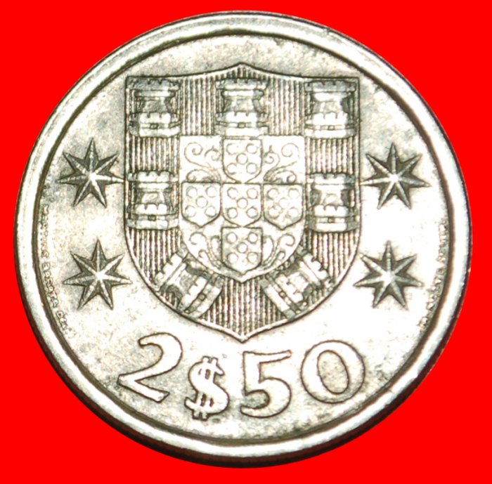  * SHIP (1963-1985): PORTUGAL ★ 2.50 ESCUDOS 1977!★LOW START ★ NO RESERVE!   