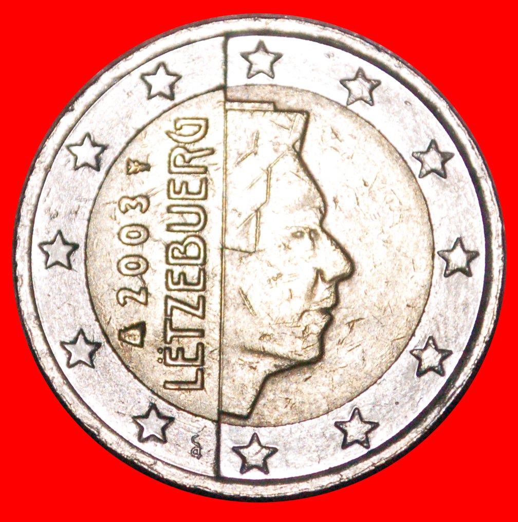 * FRANKREICH PHALLISCHE TYP (2002-2006): LUXEMBURG ★ 2 EURO 2003! HENRI I. (2000-)★OHNE VORBEHALT!