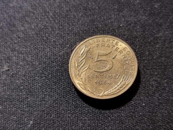  Frankreich 5 Centimes 1984 Umlauf   