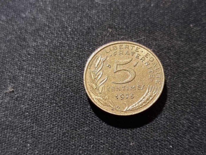  Frankreich 5 Centimes 1975 Umlauf   