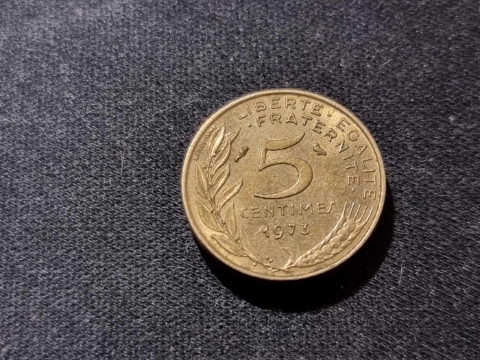  Frankreich 5 Centimes 1973 Umlauf   