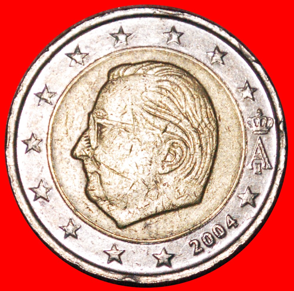  * ALBERT II (1993-2013): BELGIUM ★ 2 EURO 2004 PHALLIC TYPE 1999-2006! ★LOW START ★ NO RESERVE!   