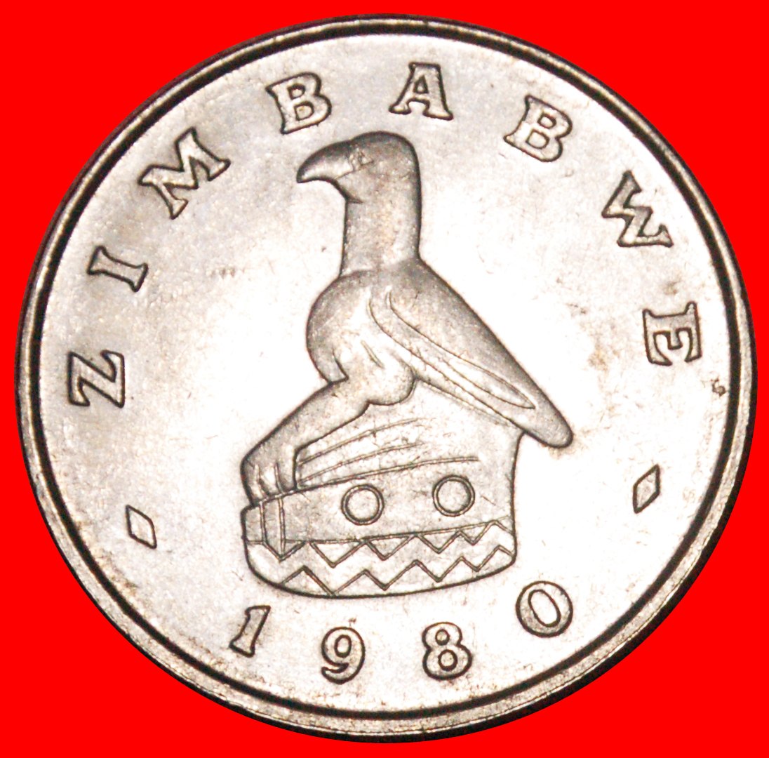  * GREAT BRITAIN (1980-1997): ZIMBABWE ★ 1 DOLLAR 1980 MINT LUSTRE! ★LOW START ★ NO RESERVE!   