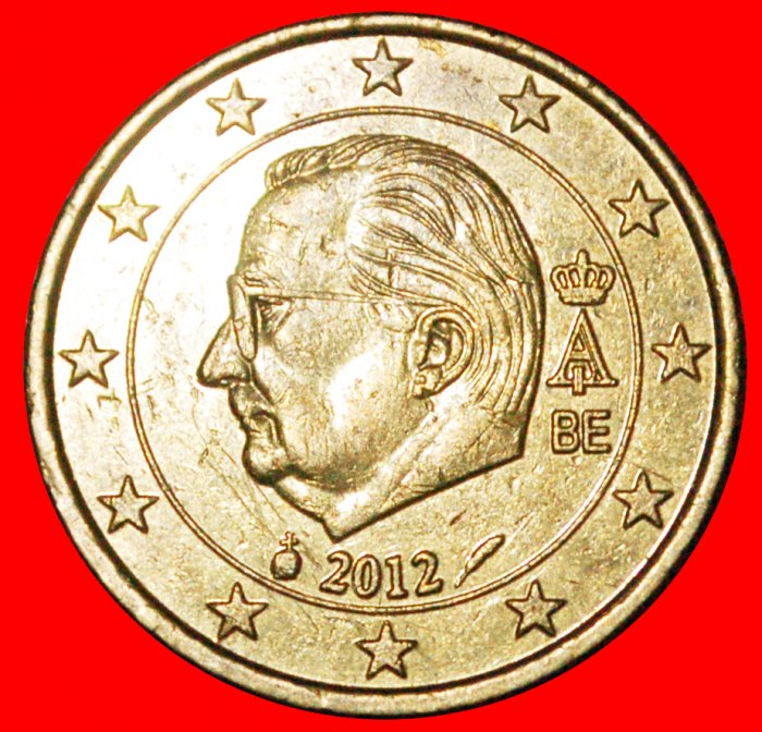  * ALBERT II (1993-2013): BELGIUM ★ 50 EURO CENTS 2012 NORDIC GOLD!★LOW START ★ NO RESERVE!   