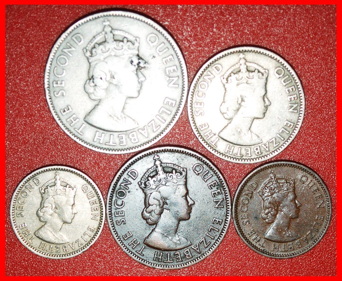  * GREAT BRITAIN (1955-1957): CYPRUS ★ 3-5-25-50-100 MILS 1955!  ELIZABETH II★LOW START ★ NO RESERVE!   