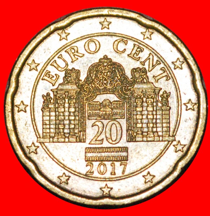  * SPANISCHE BLUMEE (2008-2023): ÖSTERREICH ★ 20 EURO CENT 2017 NORDISCHES GOLD! ★OHNE VORBEHALT!   