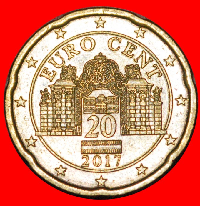  * SPANISH ROSE (2008-2023): AUSTRIA ★ 20 EURO CENTS 2017 NORDIC GOLD! ★LOW START ★ NO RESERVE!   