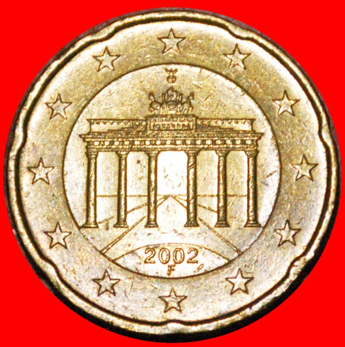 * SPANISCHE BLUMEE (2002-2007): DEUTSCHLAND ★ 20 EURO CENT 2002F NORDISCHES GOLD!★OHNE VORBEHALT!   