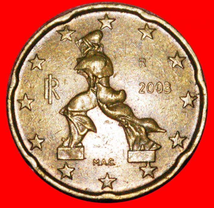  * SPANISCHE BLUMEE (2002-2023): ITALIEN ★ 20 EUROCENT  2003R NORDISCHES GOLD! ★OHNE VORBEHALT!   