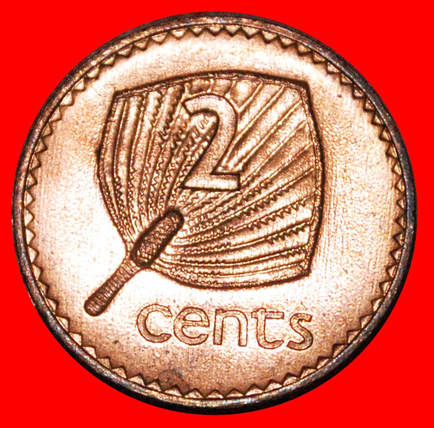 * CANADA (1990-2001):FIJI★2 CENTS 2001! UNC LUSTRE! ELIZABETH II (1953-2022)★LOW START ★ NO RESERVE!