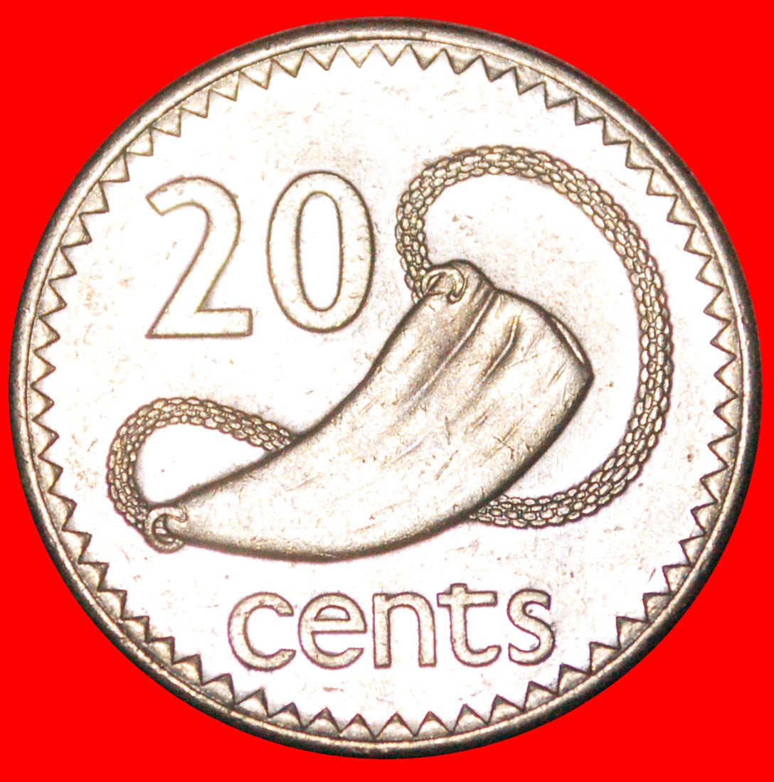 * AUSTRALIA (1986-1987): FIJI★20 CENTS 1987 CACHALOT! ELIZABETH II 1953-2022★LOW START ★ NO RESERVE!