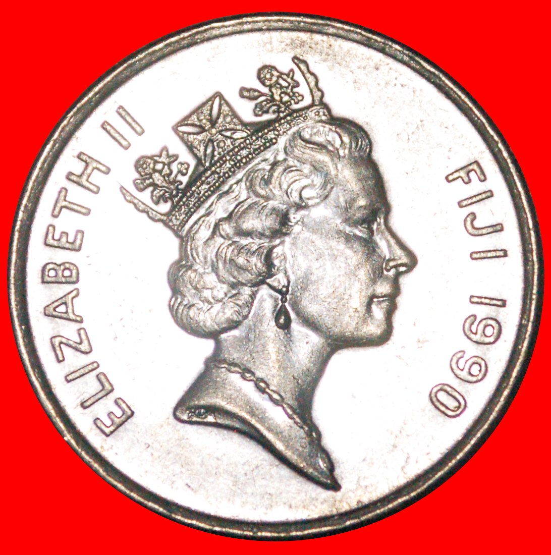  * KANADA  (1990-2006): FIJI ★ 20 CENT 1990 CACHALOT ZAHN! ELISABETH II. (1953-2022)★OHNE VORBEHALT!   