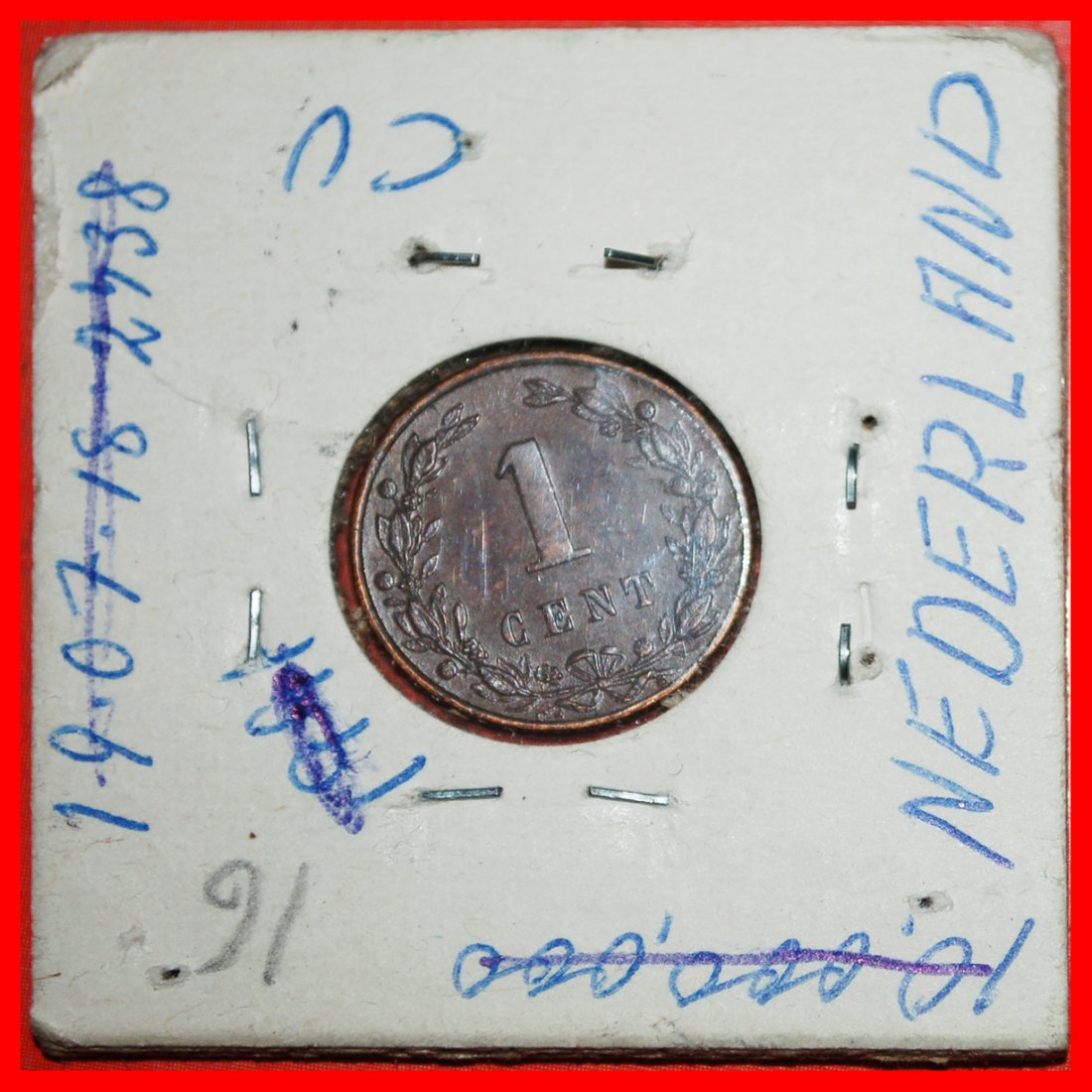  * RAMPANT LION (1878-1900): NETHERLANDS ★ 1 CENT 1881! WILLIAM III 1849-1890★LOW START ★ NO RESERVE!   