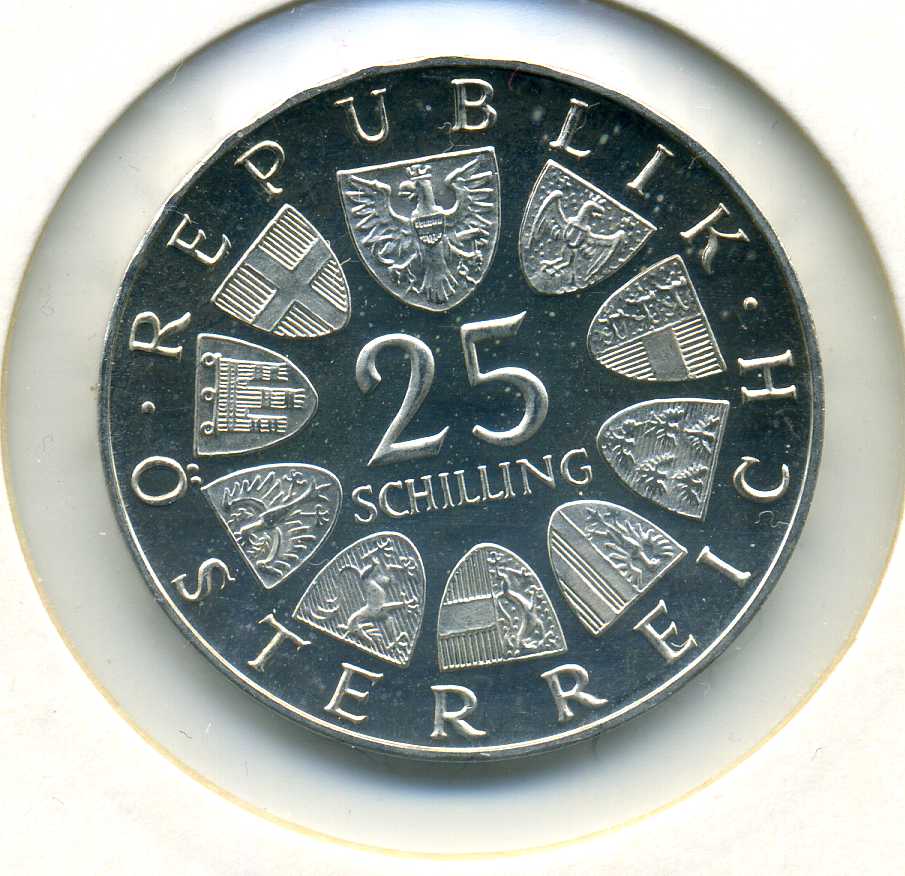  25 Schilling 1968 Hildebrand PP   