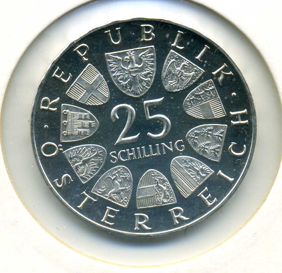  25 Schilling 1968 Hildebrand PP   
