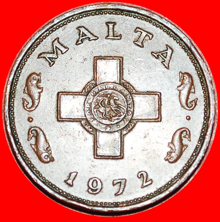  * GEORG KREUS und 4 DELPHINE 1972-1982: MALTA★ 1 CENT 1972! DRACHEN!★OHNE VORBEHALT!   