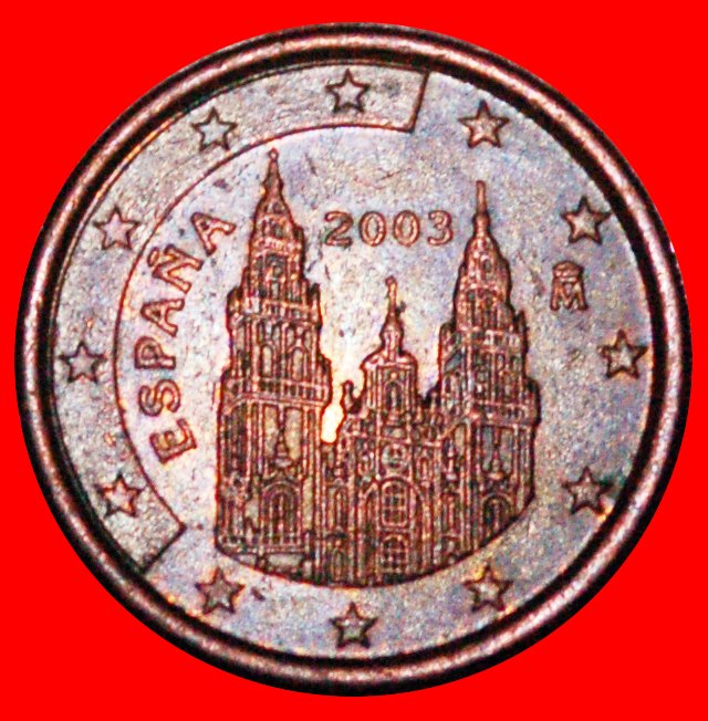  * CATHEDRAL (1999-2009): SPAIN ★ 1 EURO CENT 2003! LOW START ★ NO RESERVE!   