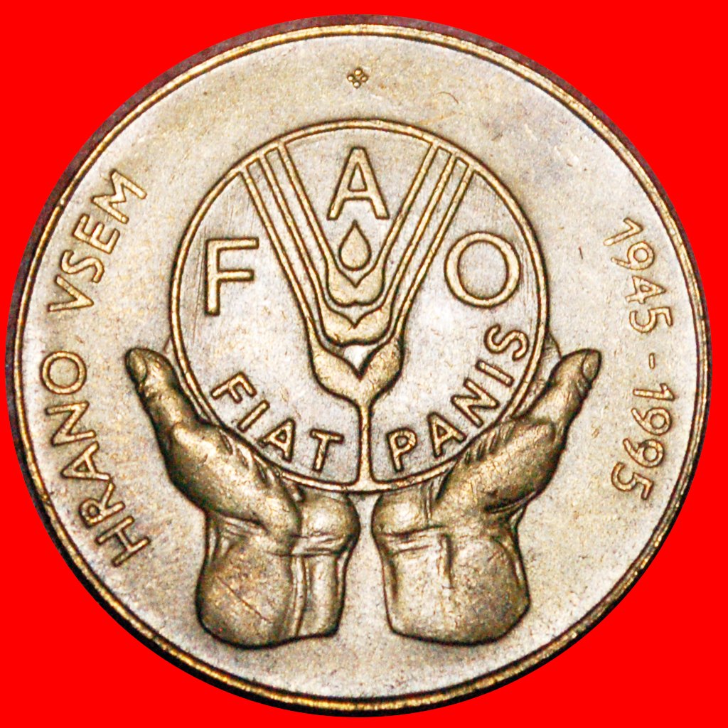  * SLOVAKIA: SLOVENIA ★ 5 TOLARS 1945-1995 FAO! LOW START ★ NO RESERVE!   