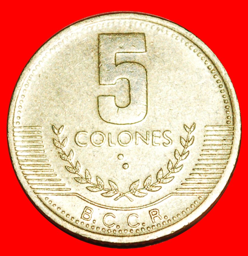  * COLOMBIA (1997-2001): COSTA RICA ★ 5 COLONES 1999! ★LOW START★NO RESERVE!   