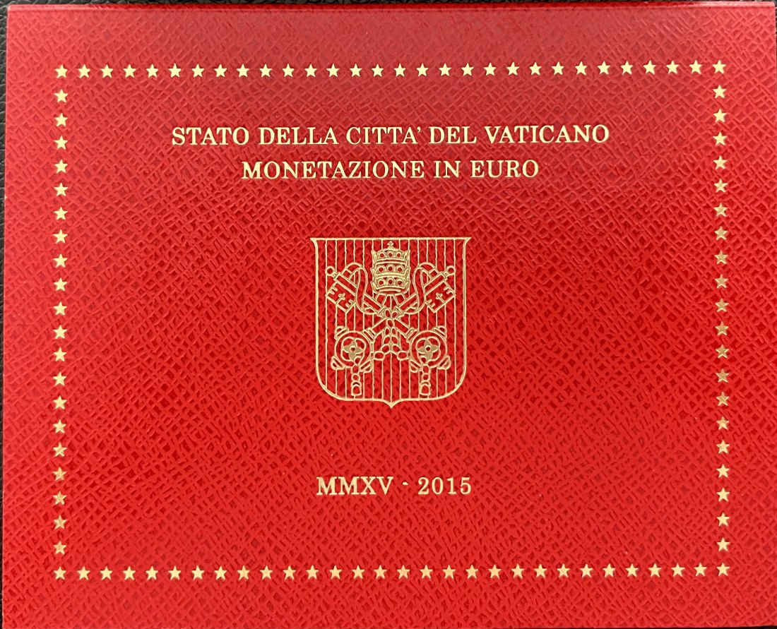  offizieller KMS Vatikan 2015 Papst Franziskus 2015 im original Folder   