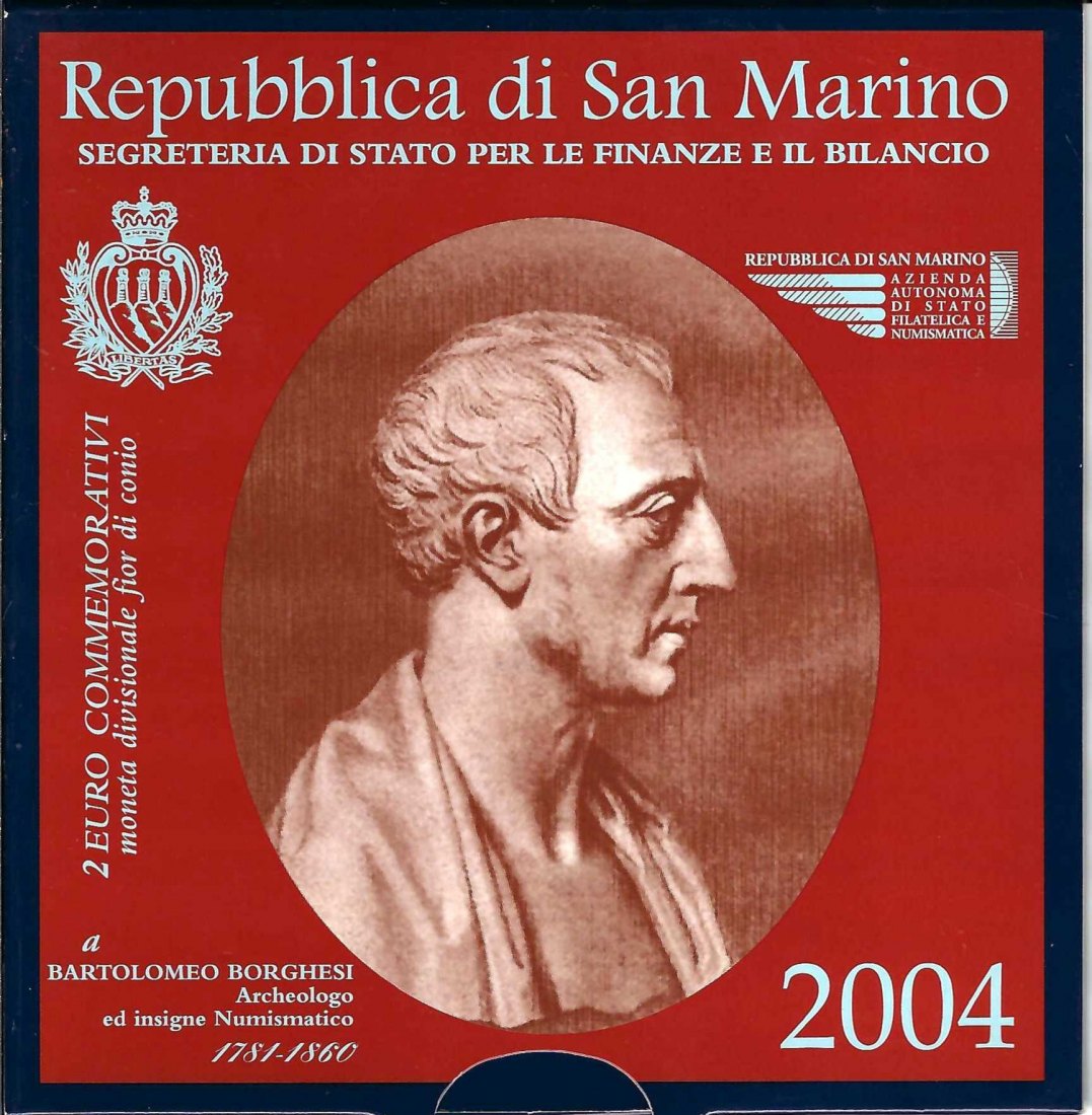  2 Euro San Marino  Borghesi 2004 Münzen und Goldankauf Koblenz Frank Maurer AB 315   