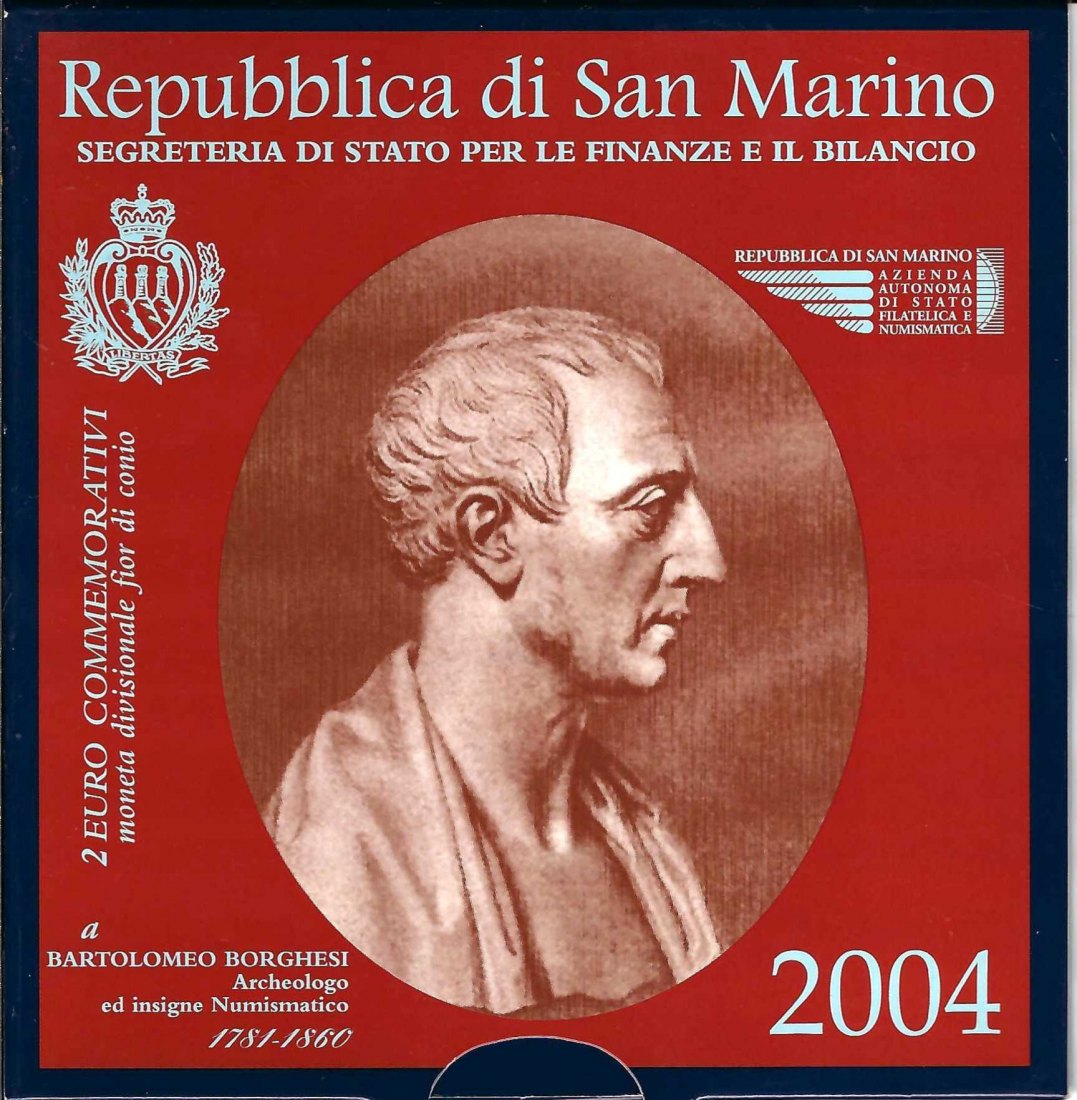  2 Euro San Marino  Borghesi 2004 Münzen und Goldankauf Koblenz Frank Maurer Ai 581   