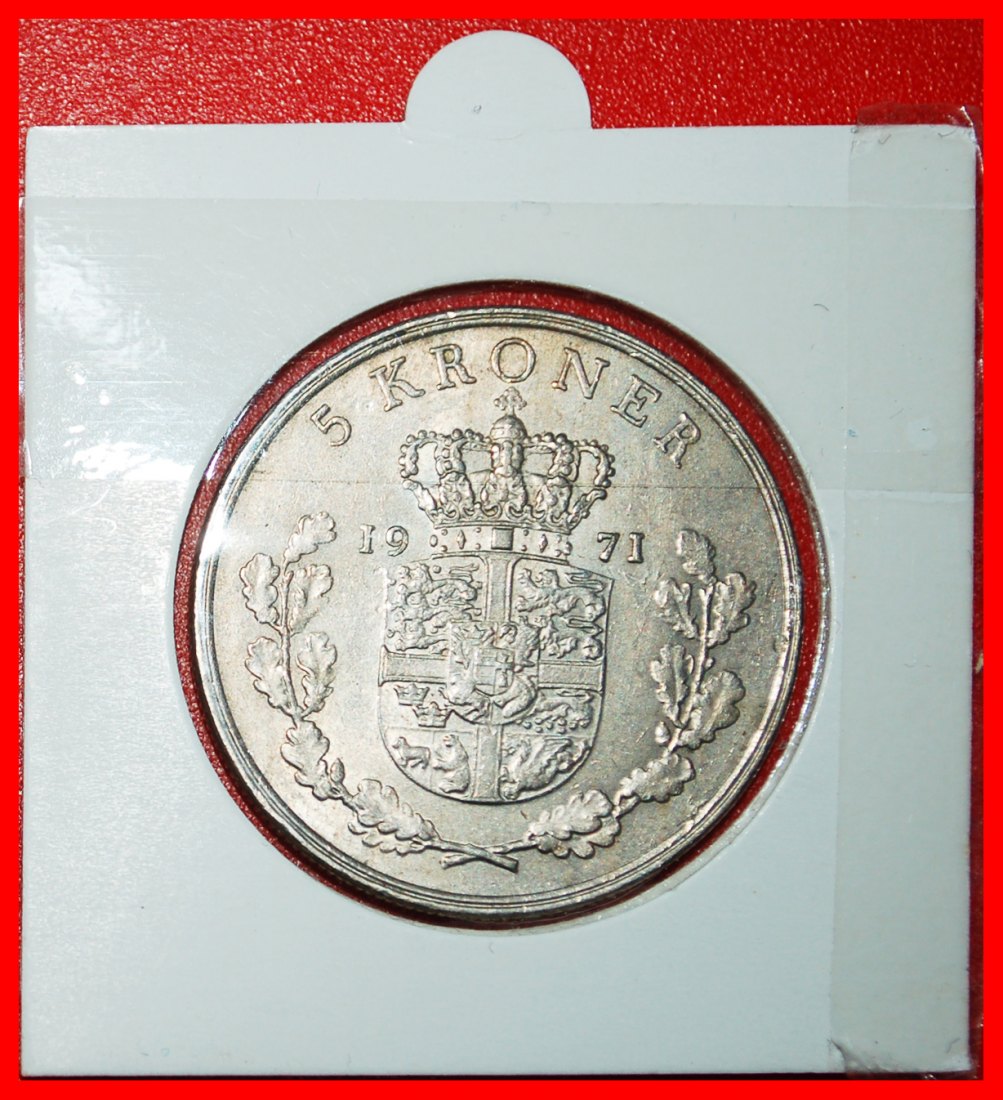  * GREENLAND and FAROE ISLANDS (1960-1972): DENMARK★ 5 CROWNS 1971! IN HOLDER★LOW START ★ NO RESERVE!   