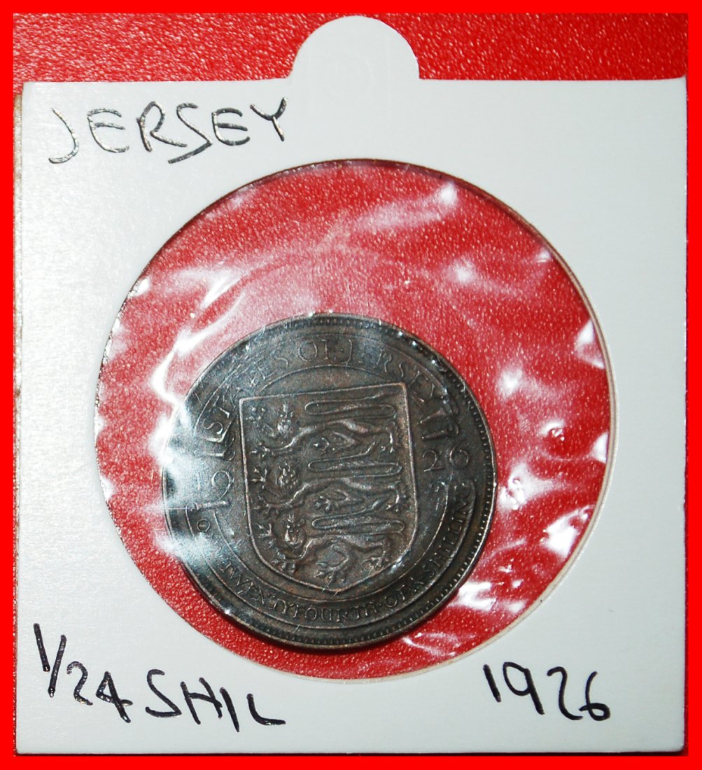  * GROSSBRITANNIEN (1923-1926):JERSEY★1/24 SHILLING 1926★INTERESSANTE TYP! IN PACKUNG★OHNE VORBEHALT!   