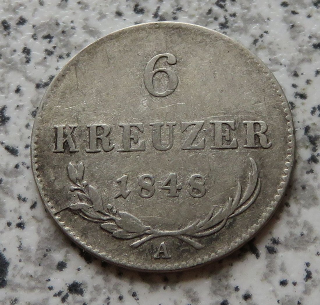  Österreich 6 Kreuzer 1848 A   
