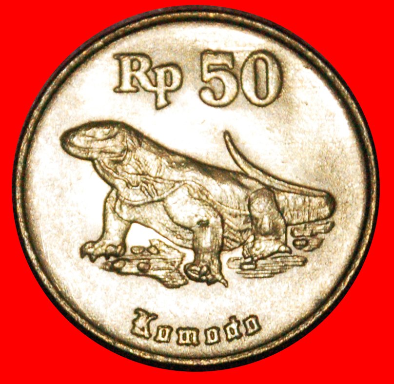  * DRACHEN (1991-1998): INDONESIEN ★ 50 RUPIAH 1996! STG STEMPELGLANZ! OHNE VORBEHALT!   